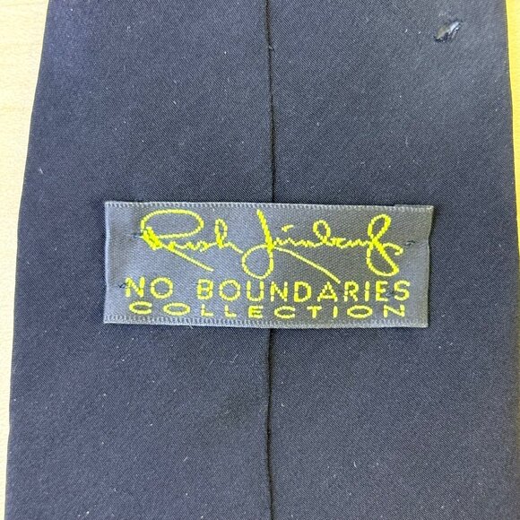 Rush Limbaugh No Boundaries Collections Navy Silk Celtic Knot Pattern Necktie - Picture 2 of 7